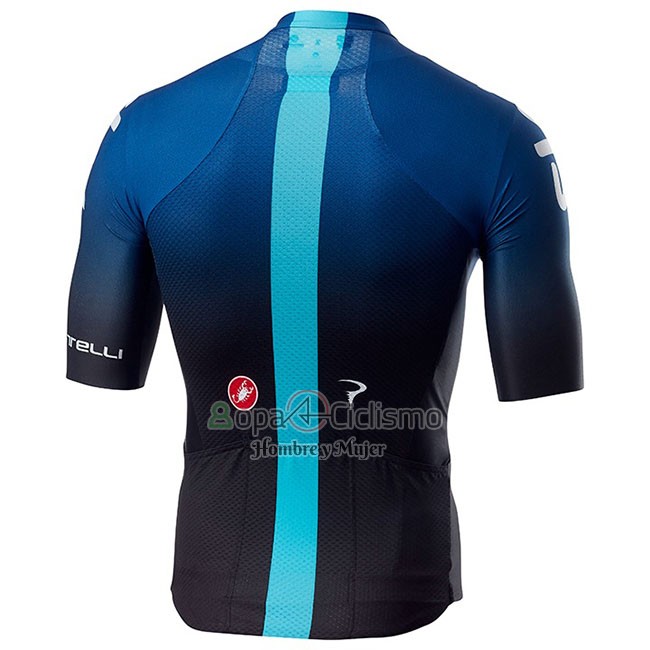 Sky Aero Ropa Ciclismo Culotte Corto 2019 Mangas Cortas Negro Azul